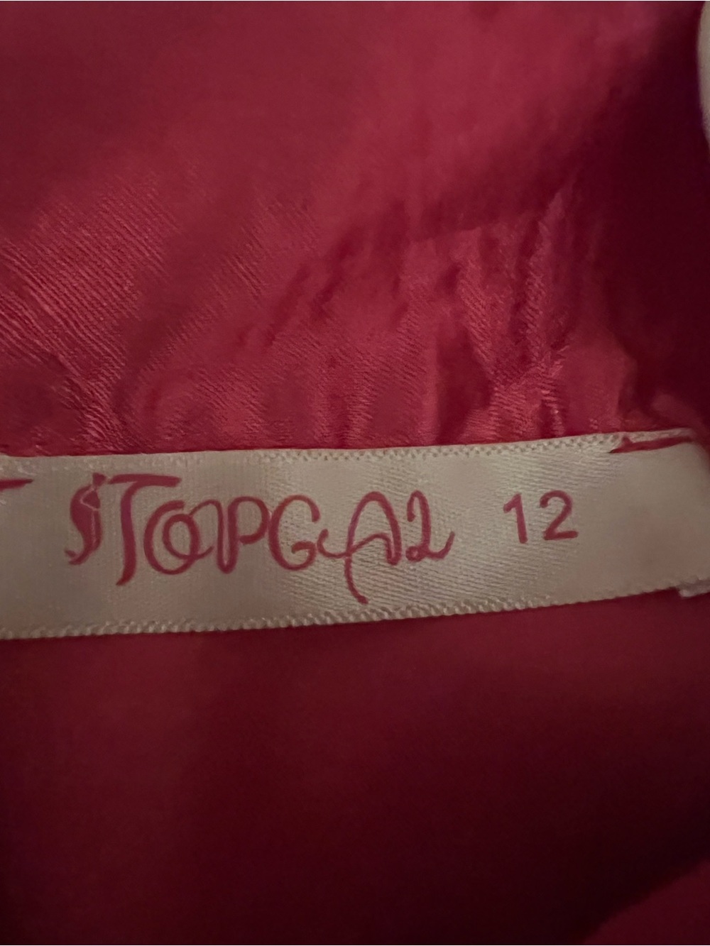 Girls' Pink Pajama Set - Size 12